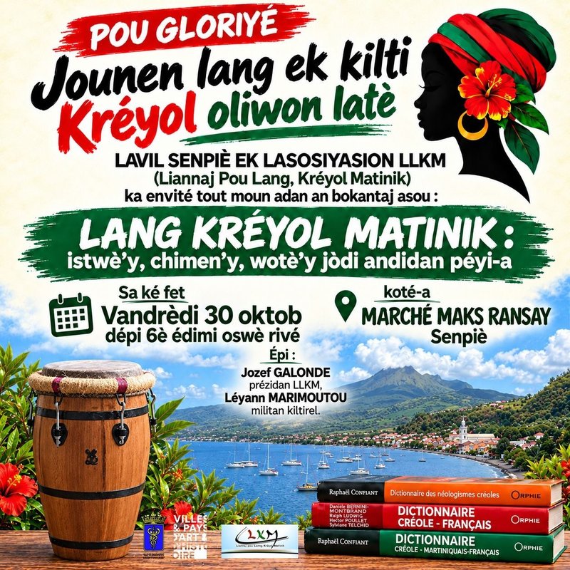LANG KRÉYOL MATINIK : "istwè'y, chimen'y, wotè'y jodi andidan péyi-a"