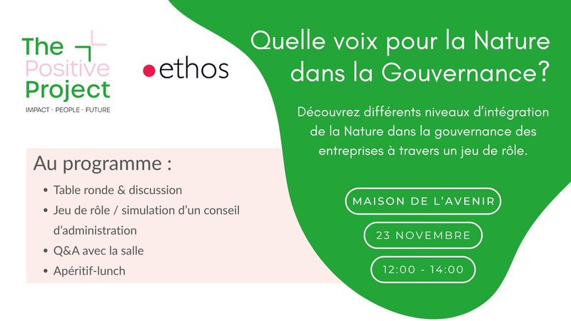 Quelle voix pour la Nature dans la Gouvernance?