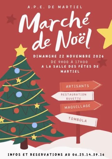 Marché de Noël de l'APE de l'école de Martiel