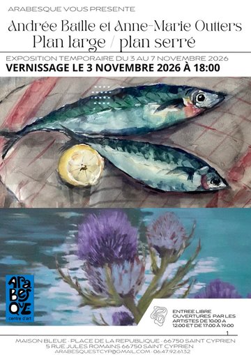 Exposition Anne Marie Outters et Andrée Batlle chez Arabesque