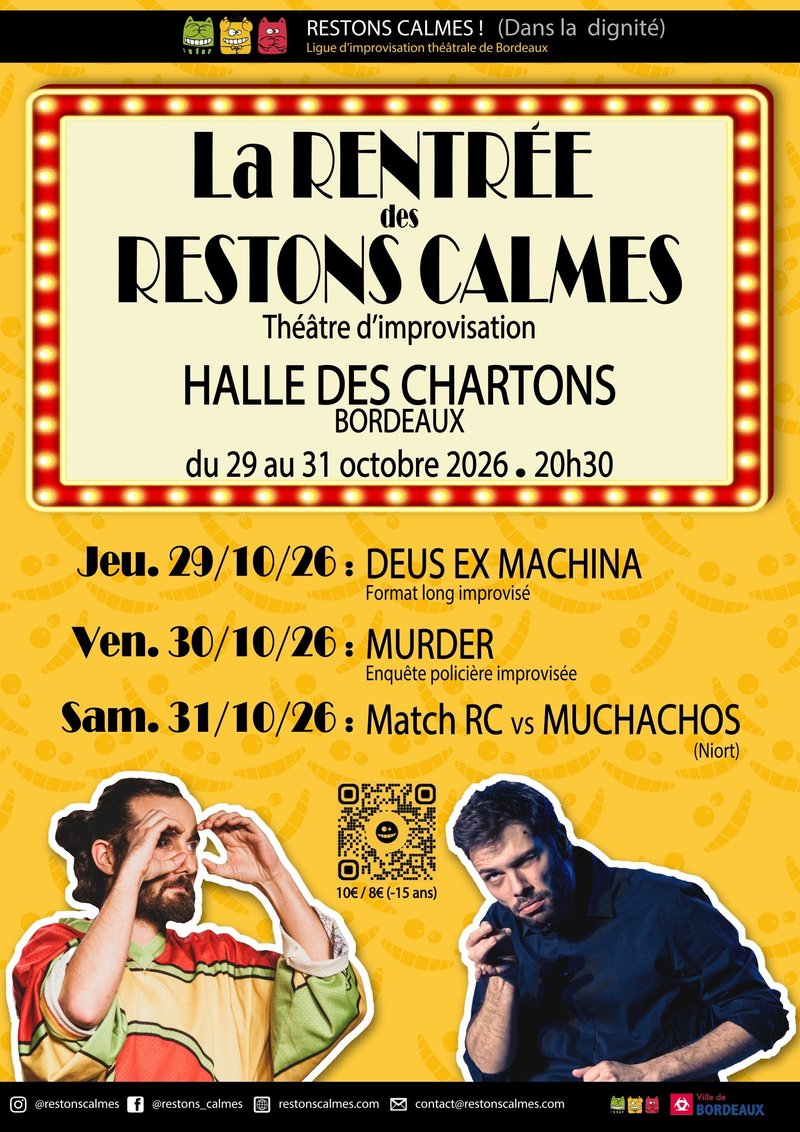 La Rentrée des Restons Calmes aux Halles des Chartrons 2026