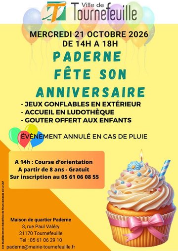 Anniversaire de Paderne - Mercredi 21 octobre