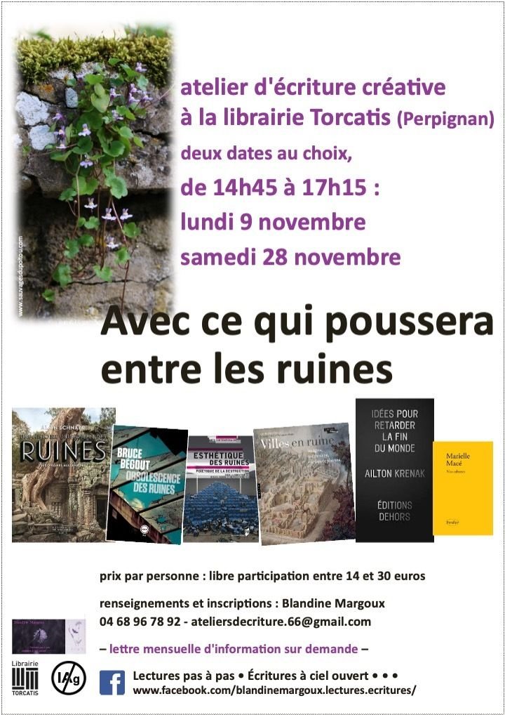 "Avec ce qui poussera entre les ruines" • Atelier d'écriture