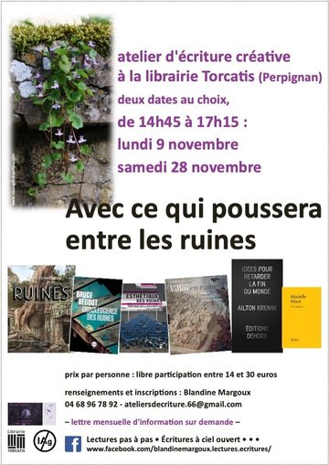 "Avec ce qui poussera entre les ruines" • Atelier d'écriture
