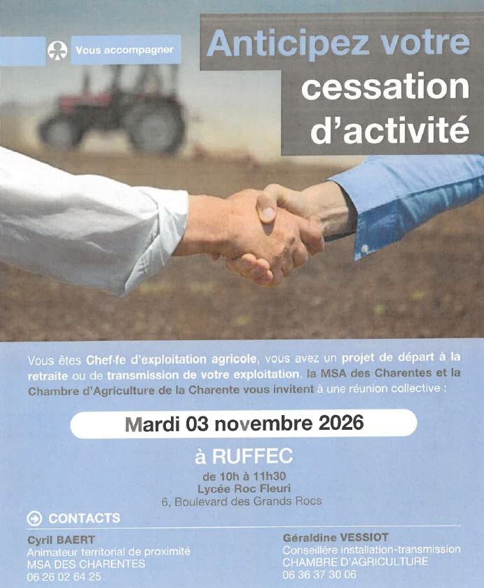 Anticiper votre cessation d'activité