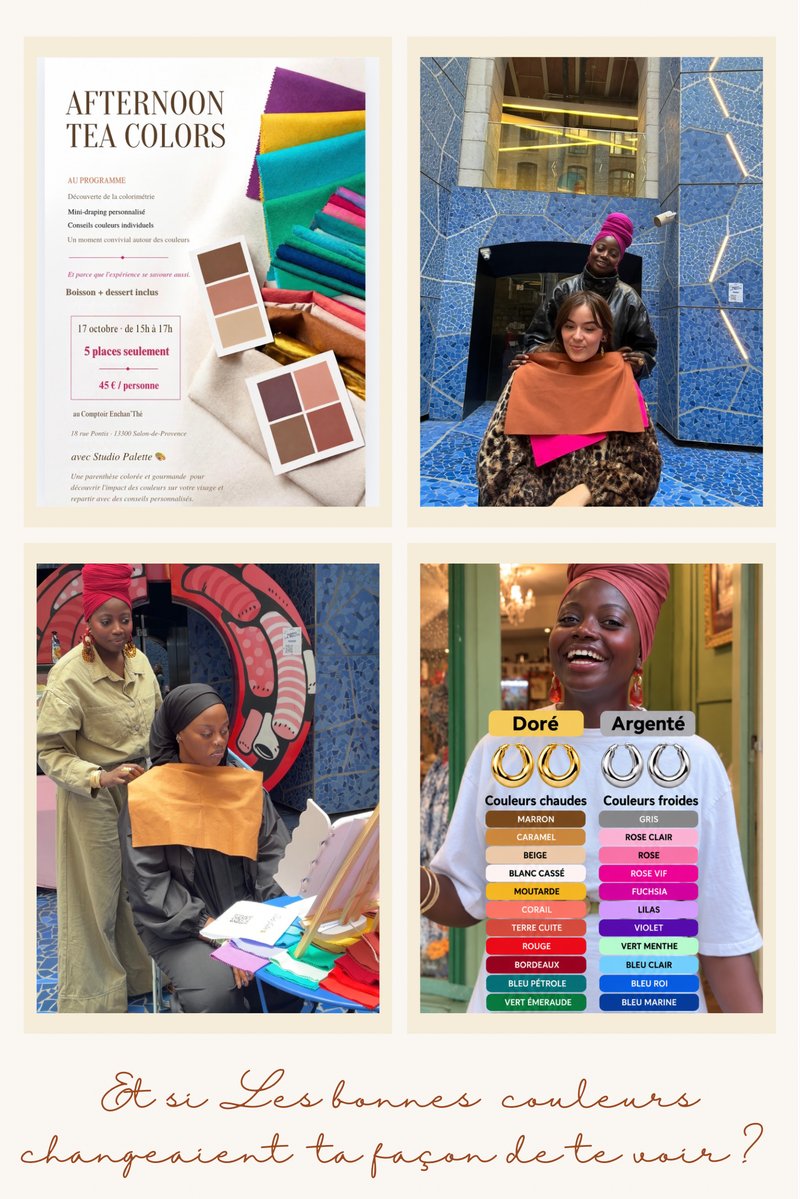 ✨ Découvrez les couleurs qui vous illuminent ! 🎨 | Atelier colorimétrie à Salon-de-Provence