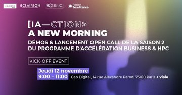 IA, startups et calcul haute performance : lancement de la saison 2 d’IA—CTION | 12 novembre