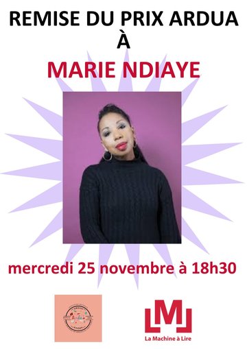 Remise du prix ARDUA à Marie Ndiaye