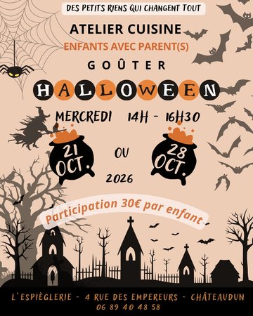 Atelier cuisine et goûter pour Halloween