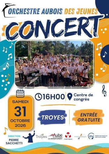 [Reprogrammé] Concert de l'Orchestre Aubois des Jeunes (OAJ)