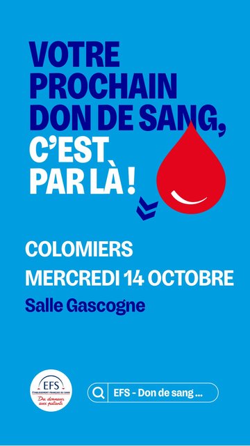 Don du sang - 14 octobre