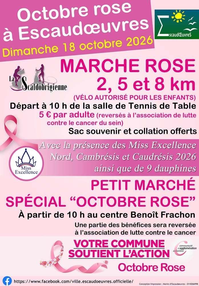 Marche rose et petit marché spécial "Octobre Rose" 🎀🎗️