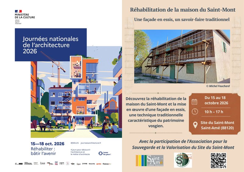 Journées nationales de l’architecture 2026, réhabilitation de la maison du Saint-Mont