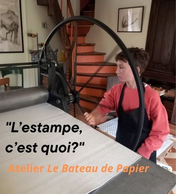 Atelier découverte de l’estampe pour enfants et adultes