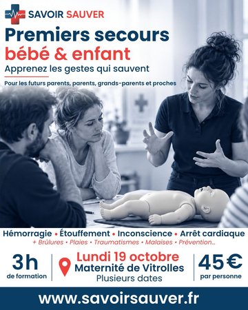 Atelier Premiers Secours Bébé & Enfant