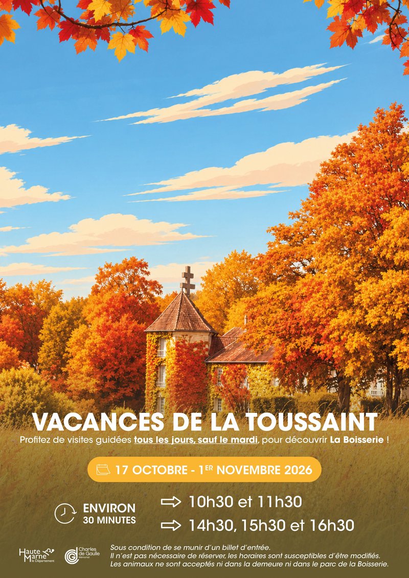 Visites guidées vacances de la Toussaint – La Boisserie