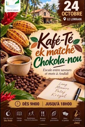 KAFÉ-TÉ EK MATCHÉ CHOKOLA-NOU "Et si les saveurs nous racontaient une histoire ? "