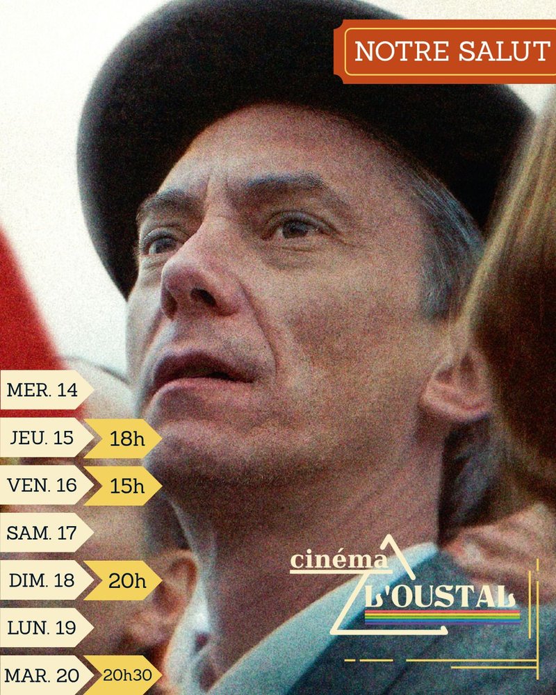 Notre salut, 2h39, Drame/histoire, de Emmanuel Marre                          Acteurs : Swann Arlaud, Sandrine Blancke, Mathieu Perotto