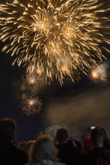 Feu d'artifice du marché de Noël de Bretenoux