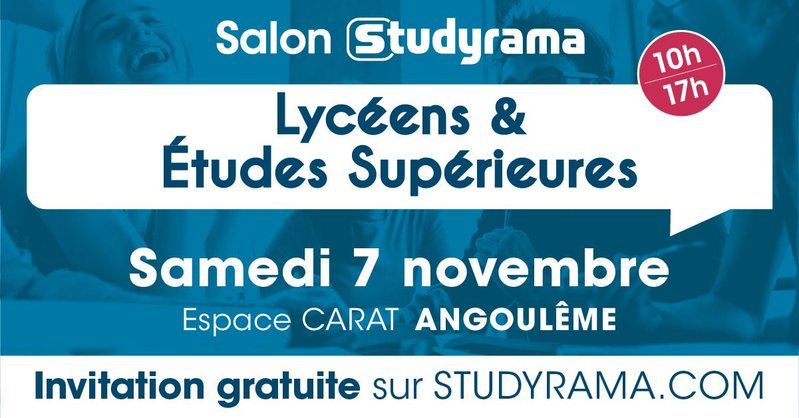 Salon Studyrama des lycéens et des études supérieures d’Angoulême