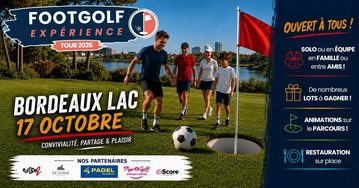 Footgolf Expérience Tour 2026 - Golf de Bordeaux Lac - 17 Octobre