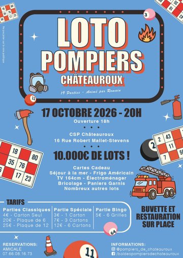 Loto des pompiers de Châteauroux