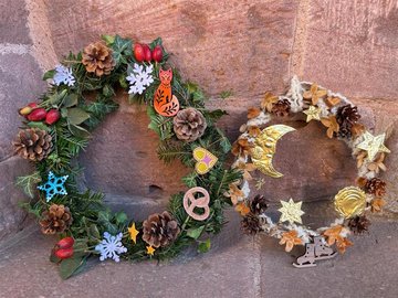 Atelier : Ma couronne d'hiver