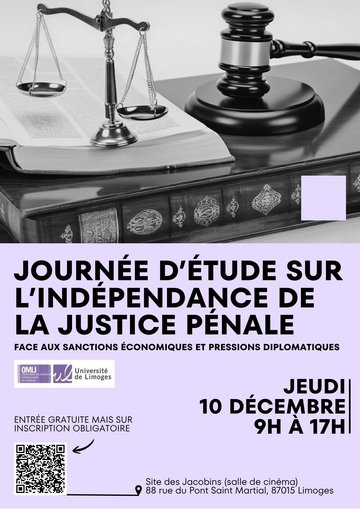 Journée d'étude sur l'indépendance de la justice pénale