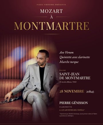 Mozart à Montmartre avec les Artistes de l'Opéra et Pierre Génisson