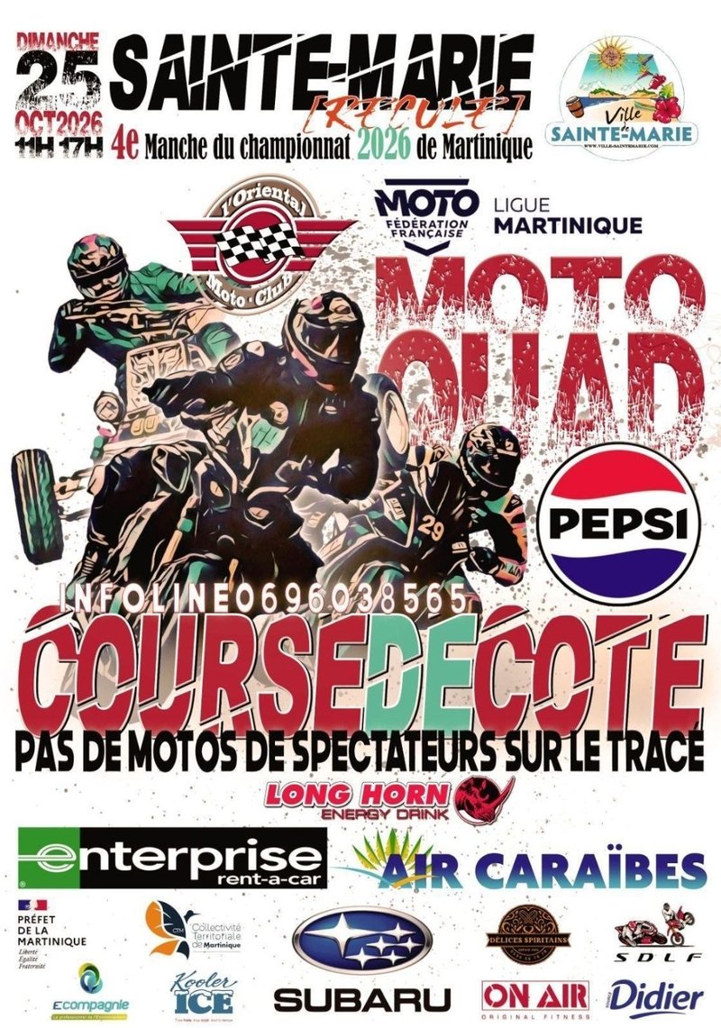 MOTOS & QUADS « CHAMPIONNAT DE MARTINIQUE DE COURSE DE CÔTE