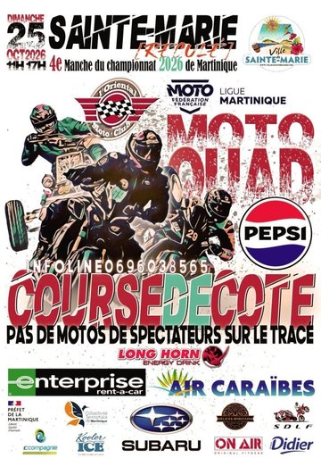 MOTOS & QUADS « CHAMPIONNAT DE MARTINIQUE DE COURSE DE CÔTE