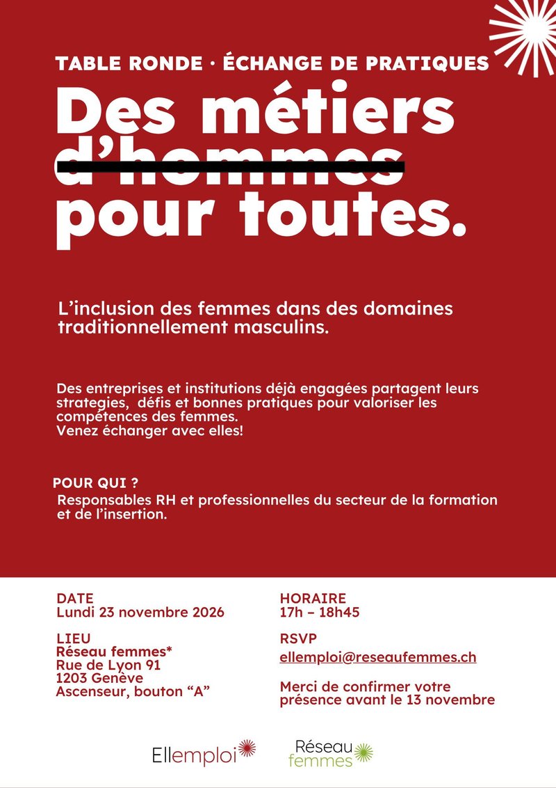 Inclusion des femmes dans des domaines traditionnellement masculins