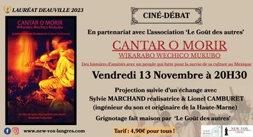 CINÉ-DÉBAT : "CANTAR O MORIR"