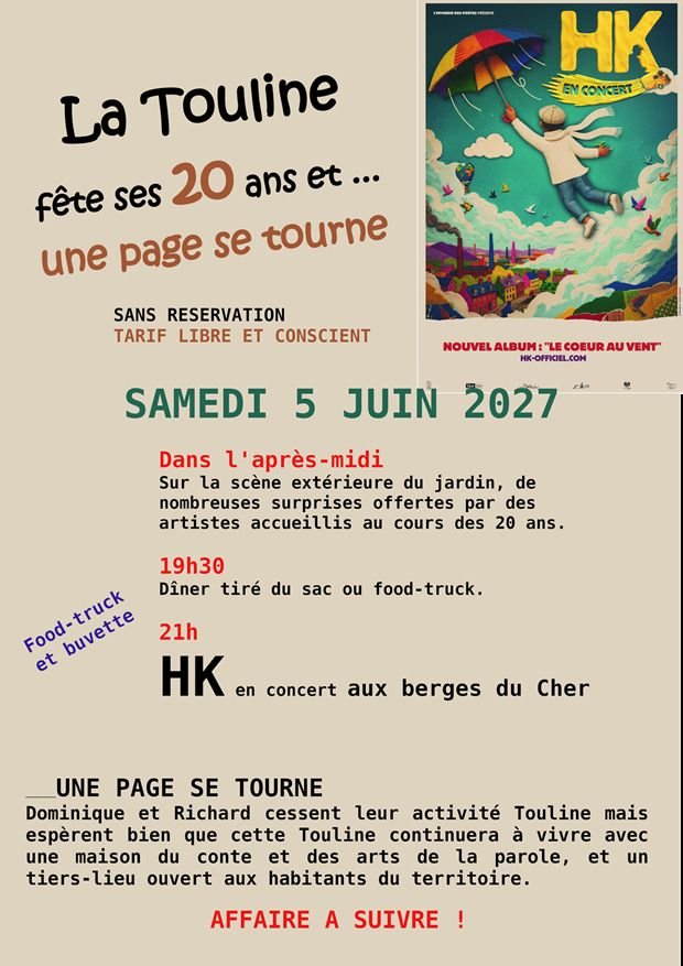 05 juin 2027 - HK en concert à Azay-sur-Cher (37)