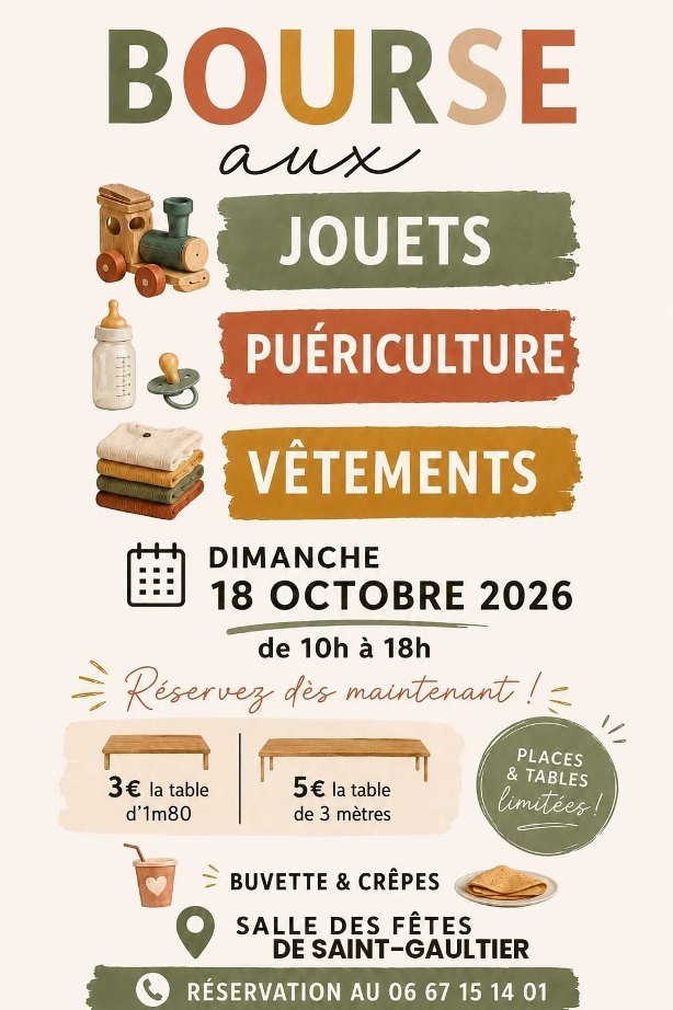 Bourse aux jouets, puériculture et vêtements