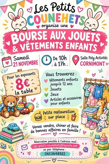 Bourse aux jouets et articles de puériculture
