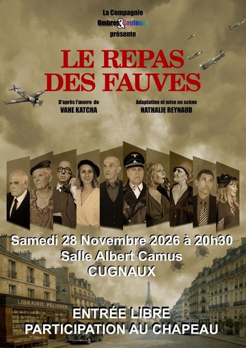Théâtre : Le repas des fauves par la Cie Ombres & Lumières