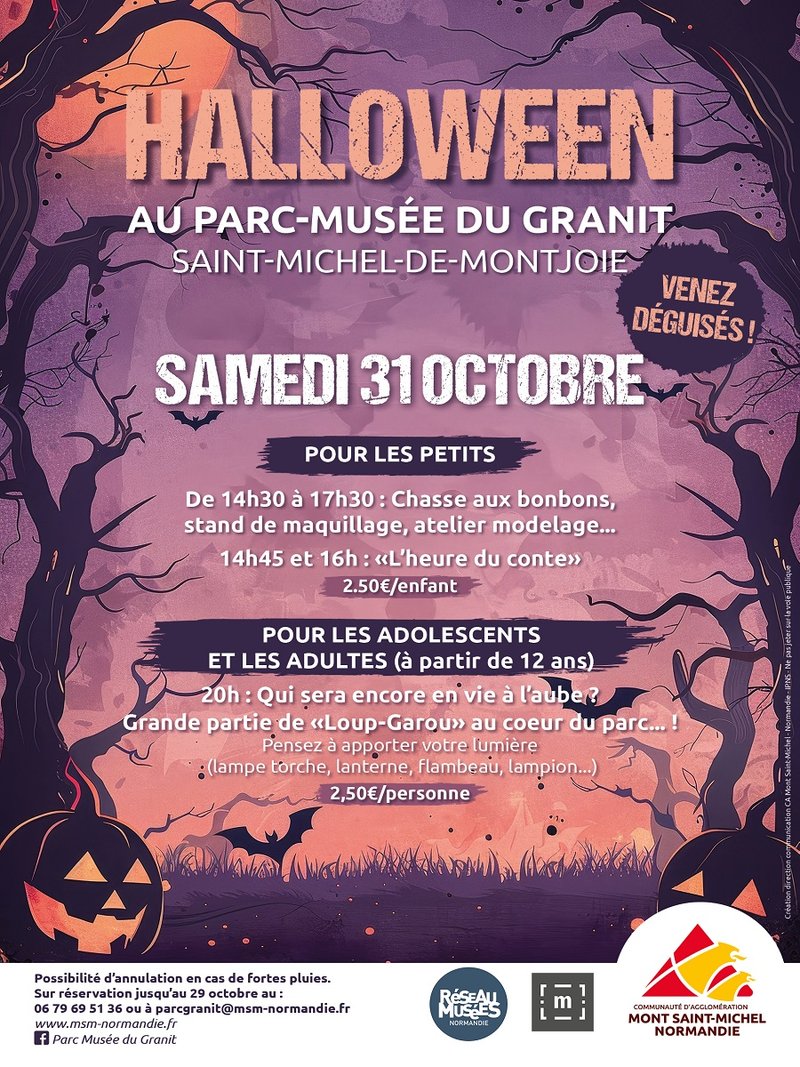 Halloween au parc-musée du granit
