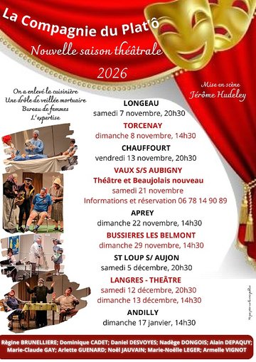 Nouvelle Saison Théâtrale de la Cie du Plat'ô
