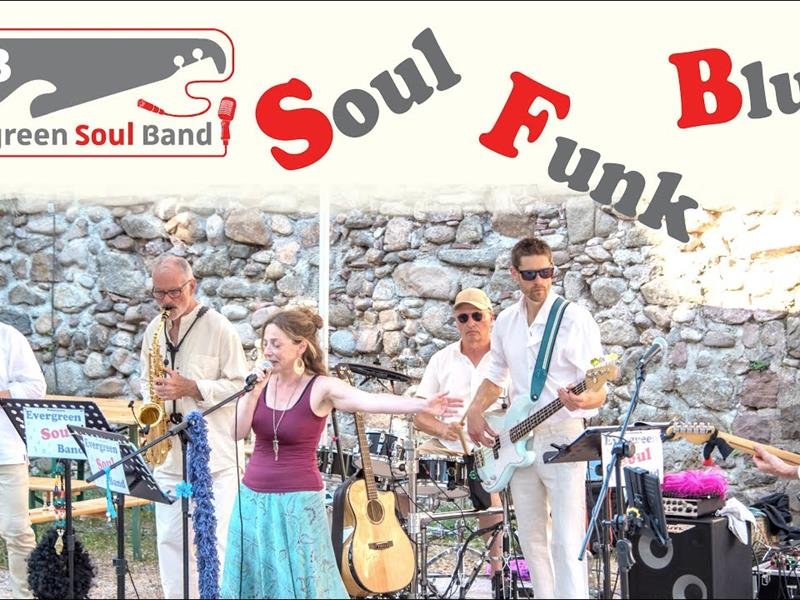 Concert Funk Soul R'N'B Groove avec Evergreen Soul Band
