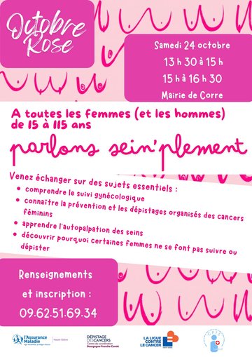 Octobre rose à Corre (70) le 24/10
