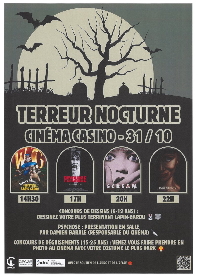Terreur Nocturne - Projections Cinéma Casino