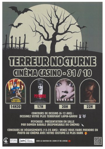 Terreur Nocturne - Projections Cinéma Casino