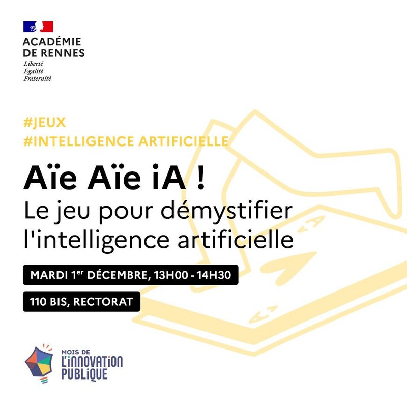 Aïe Aïe iA ! Le jeu pour démystifier l'intelligence artificielle