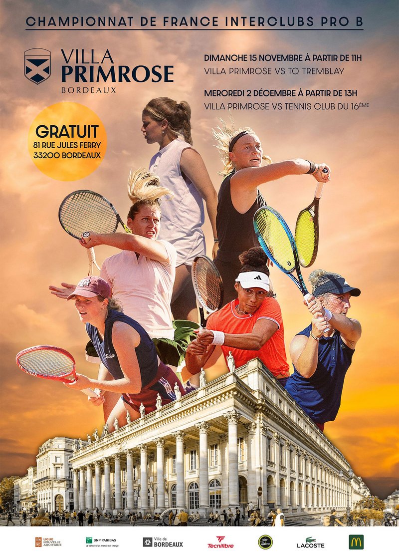 Championnat de France Interclubs PRO B Féminin 2027 - Villa Primrose