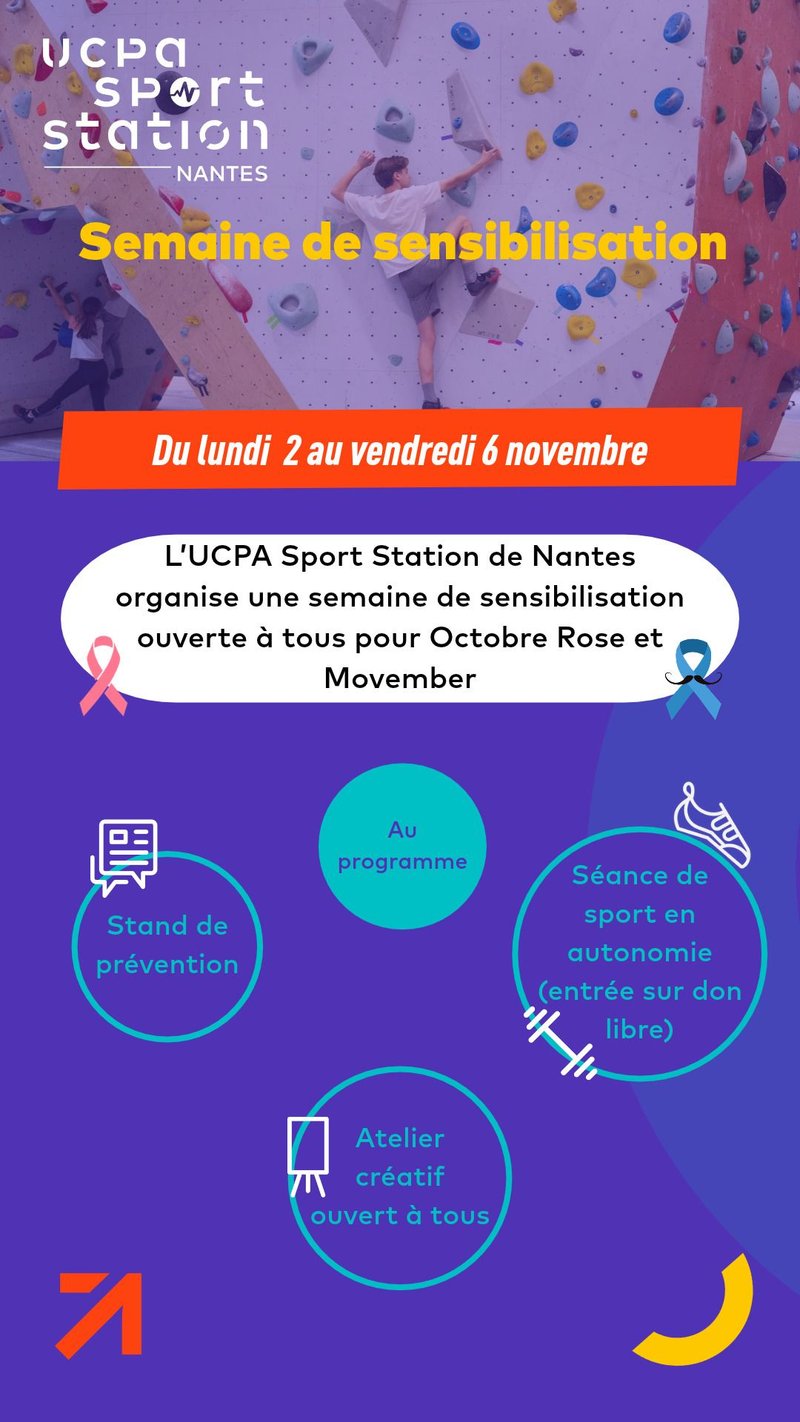 Semaine de sensibilisation pour Octobre Rose et Movember