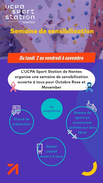 Semaine de sensibilisation pour Octobre Rose et Movember