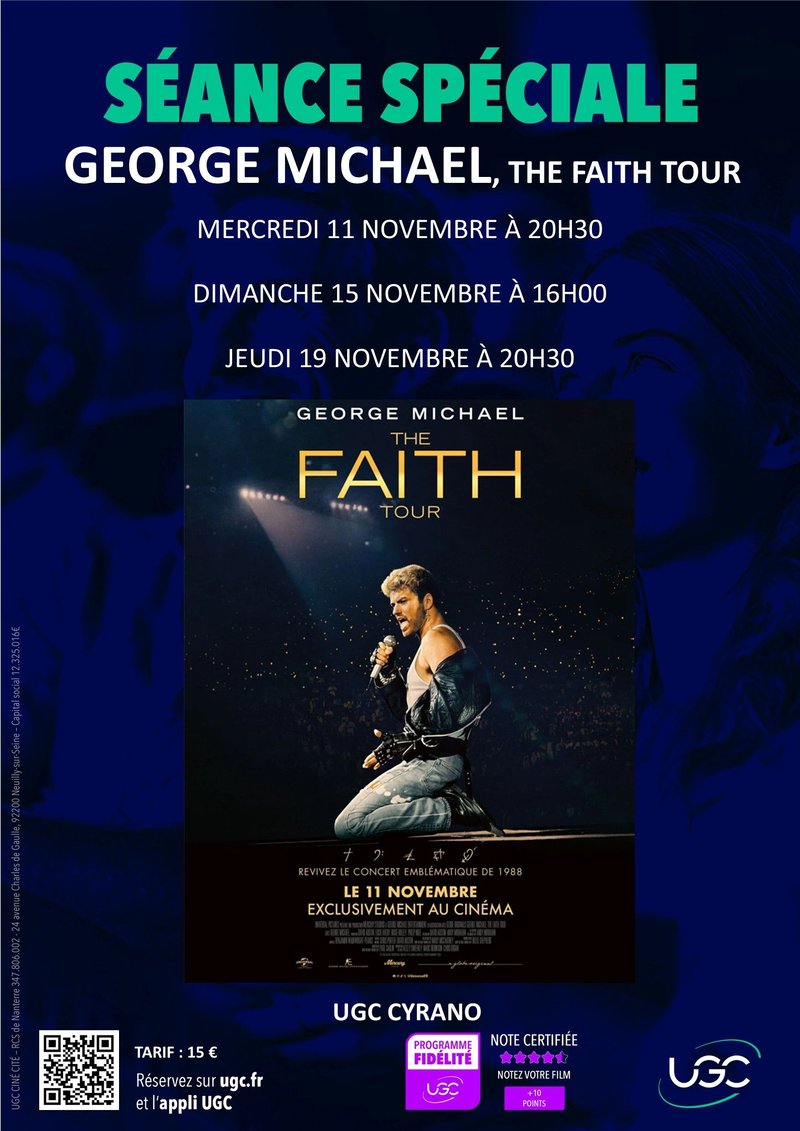 Séance Spéciale George Michael : The faith tour à l'UGC Cyrano