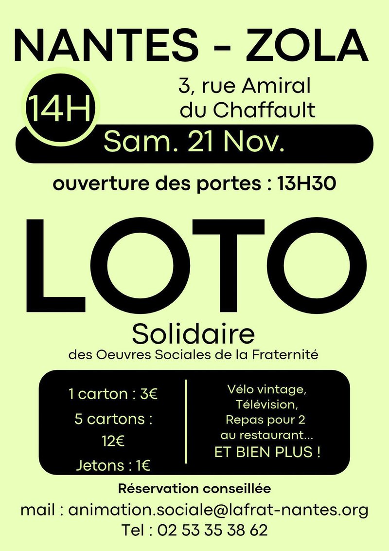 Loto Solidaire de la Frat'
