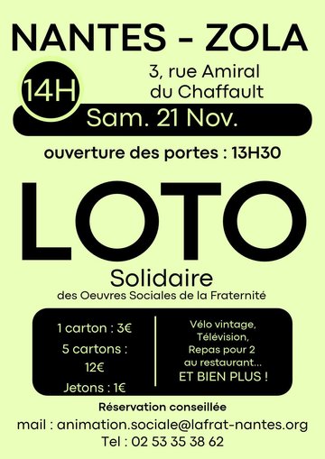 Loto Solidaire de la Frat'